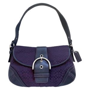 Vintage Coach Y2K Black Cherry Mini Soho DYED/CUSTOM 6818 2004 Purse GUC